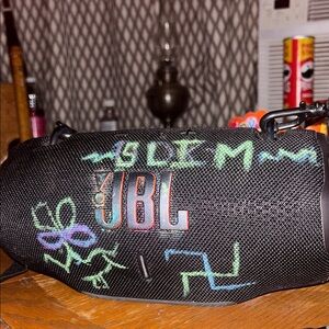 JBL Black Speaker with Multicolor Design
